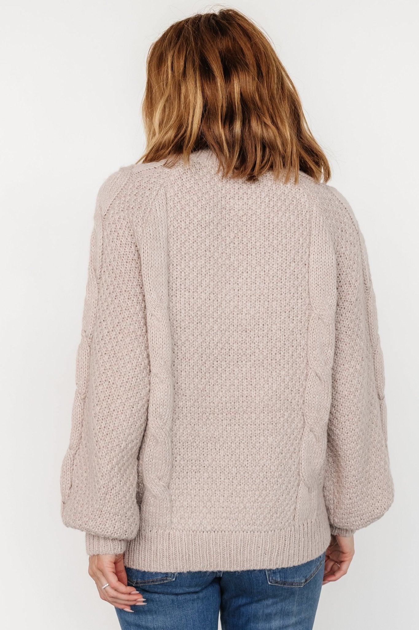 Lukas Cable Knit Sweater | Natural - Baltic Born