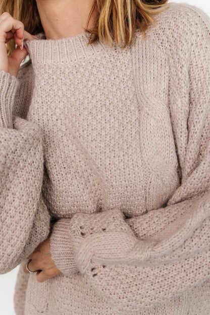 Lukas Cable Knit Sweater | Natural - Baltic Born