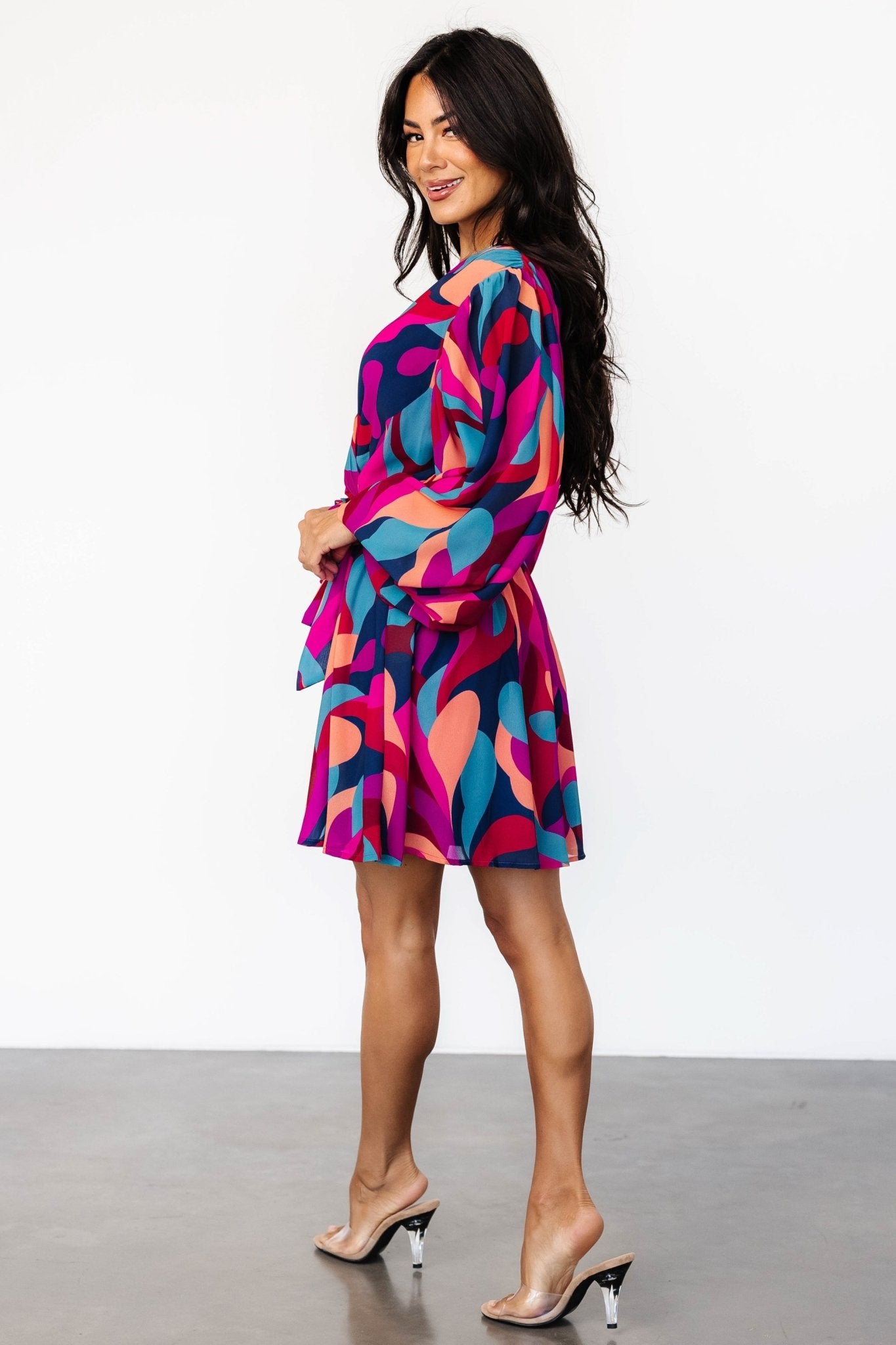 Lyndsi Short Dress | Magenta Multi - Baltic Born