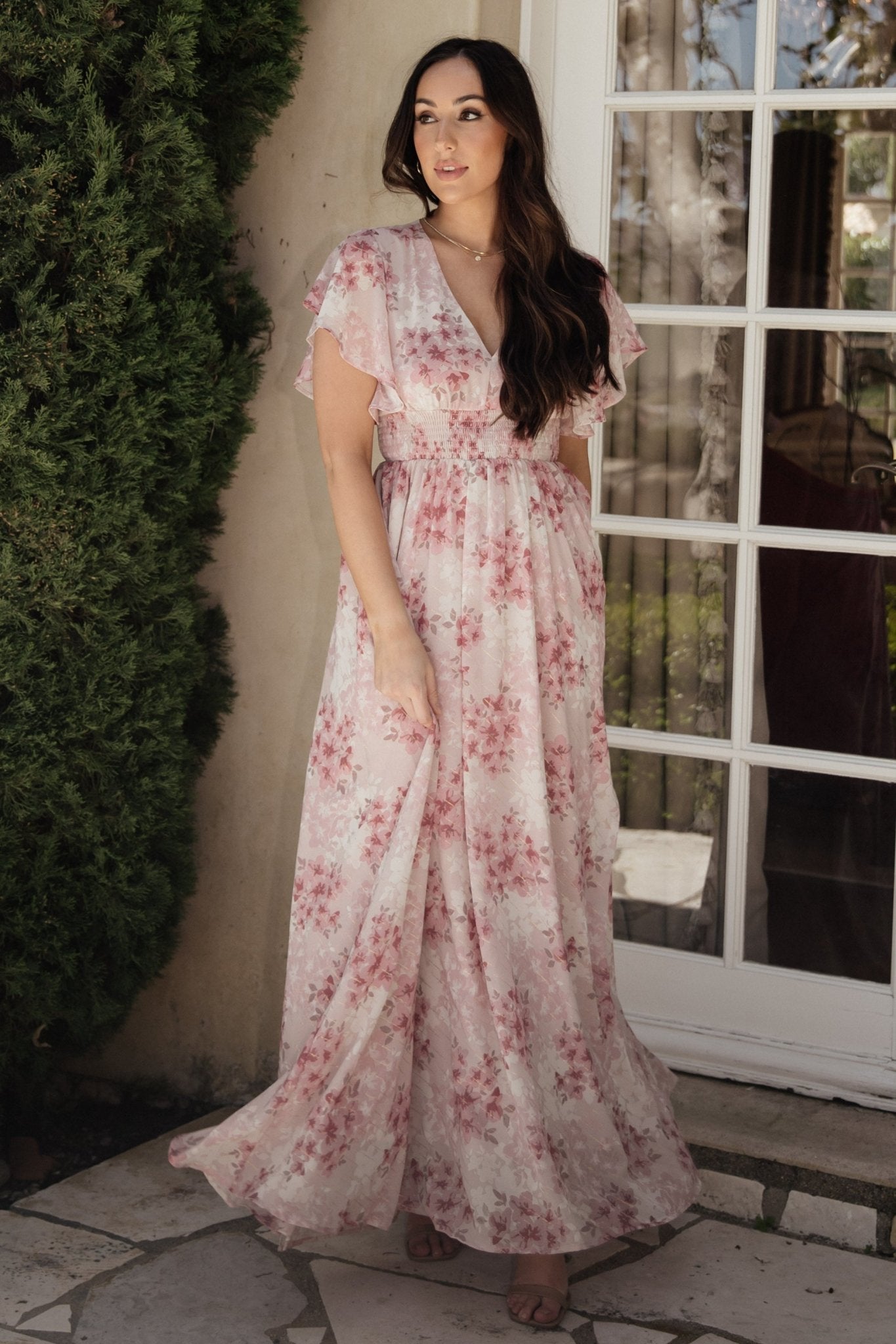 Lynlee Metallic Maxi Dress | Pink Multi - Baltic Born