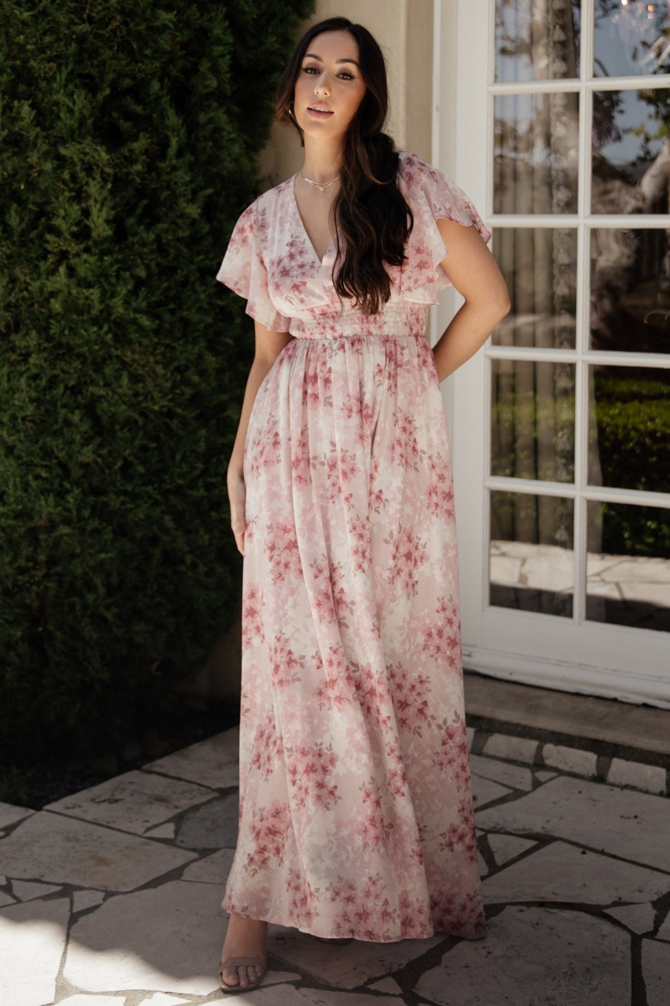 Lynlee Metallic Maxi Dress | Pink Multi - Baltic Born