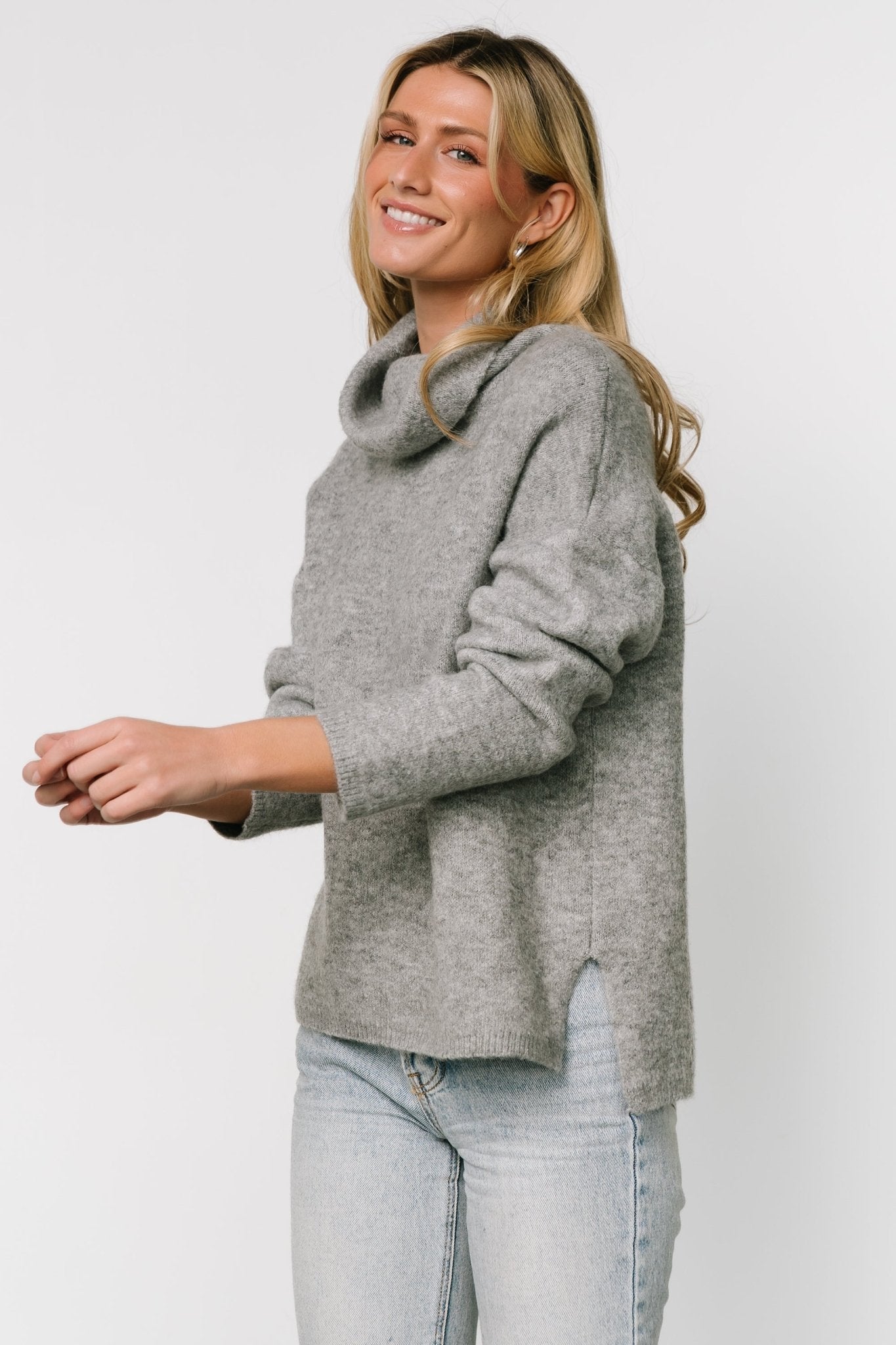 Lyon Turtleneck Sweater | Gray - Baltic Born