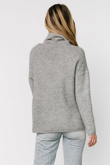 Lyon Turtleneck Sweater | Gray - Baltic Born