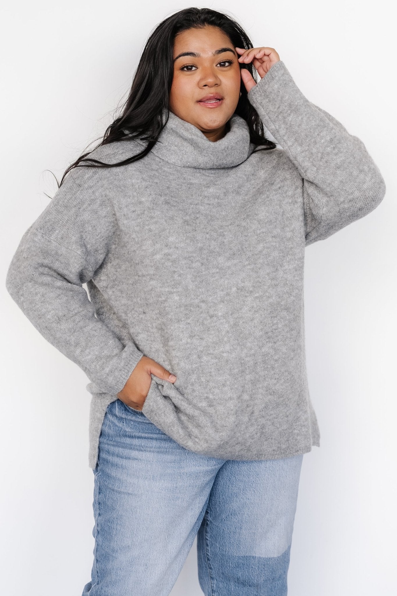 Lyon Turtleneck Sweater | Gray - Baltic Born