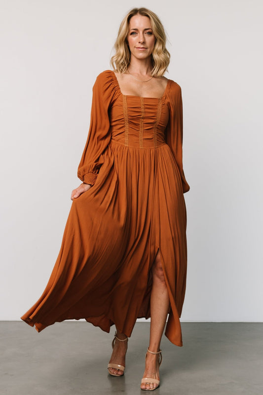 Maddalena Maxi Dress | Camel - Baltic Born