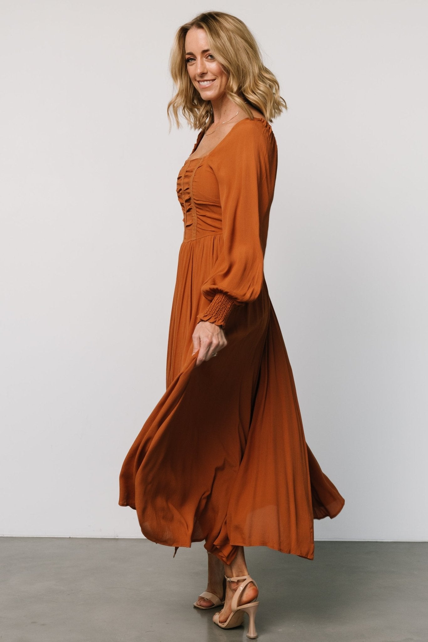 Maddalena Maxi Dress | Camel - Baltic Born