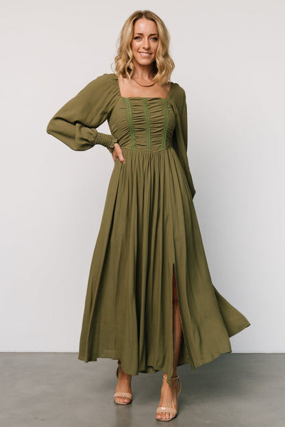 Maddalena Maxi Dress | Olive - Baltic Born