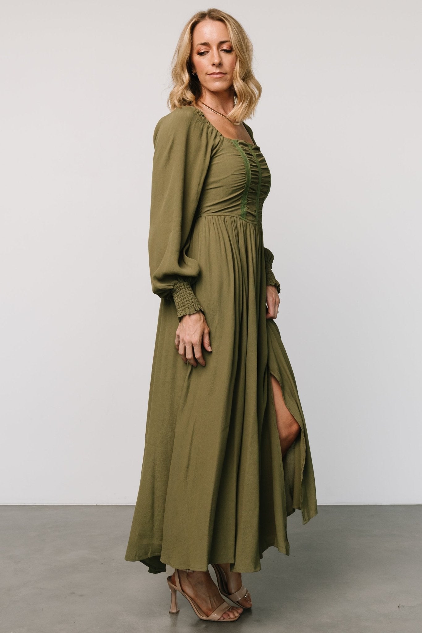 Maddalena Maxi Dress | Olive - Baltic Born