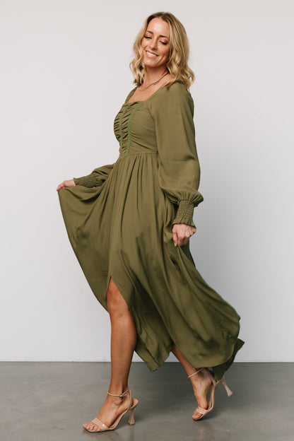 Maddalena Maxi Dress | Olive - Baltic Born