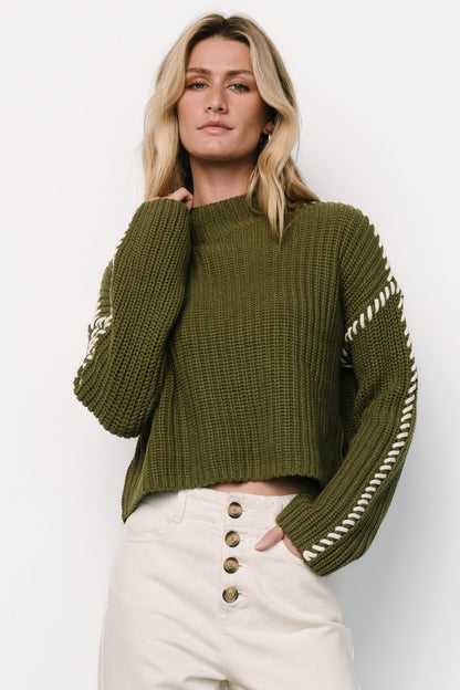 Madden Knit Sweater | Olive - Baltic Born