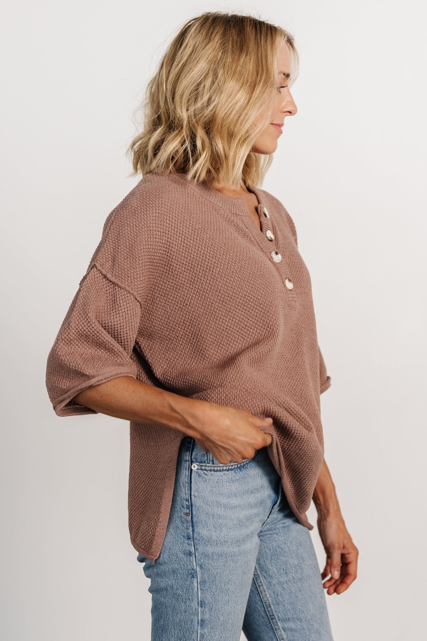 Maddock Knit Top | Mocha - Baltic Born