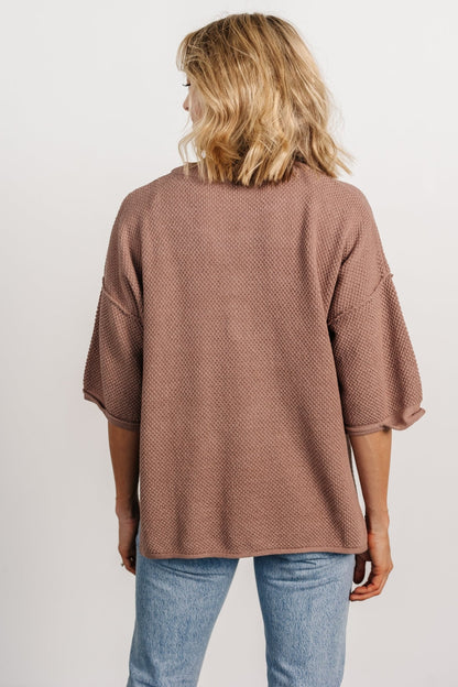 Maddock Knit Top | Mocha - Baltic Born