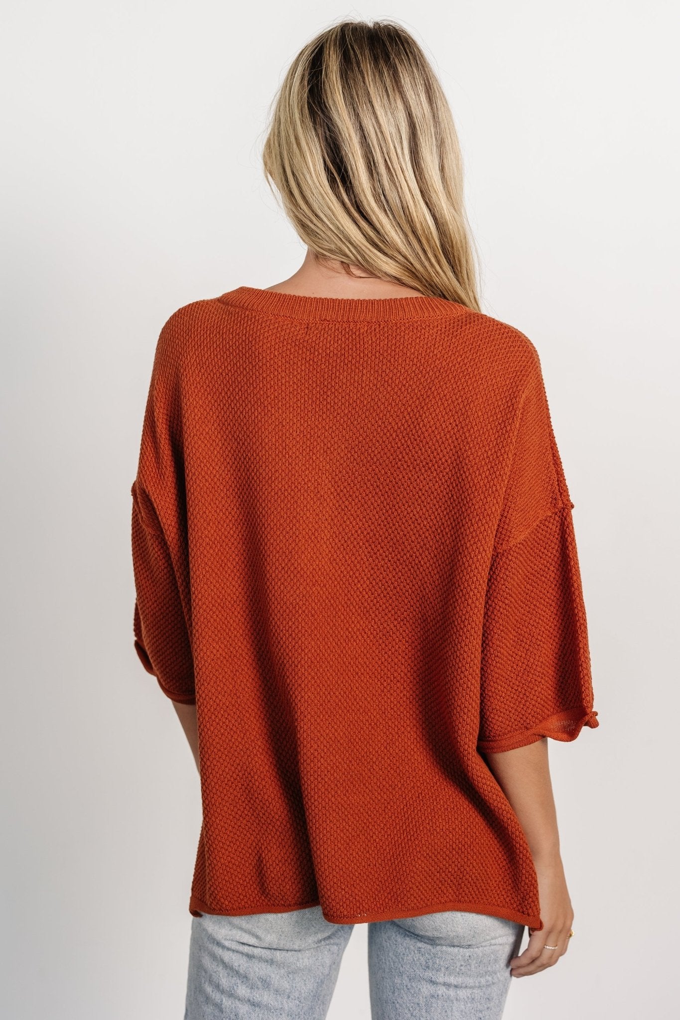 Maddock Knit Top | Rust - Baltic Born