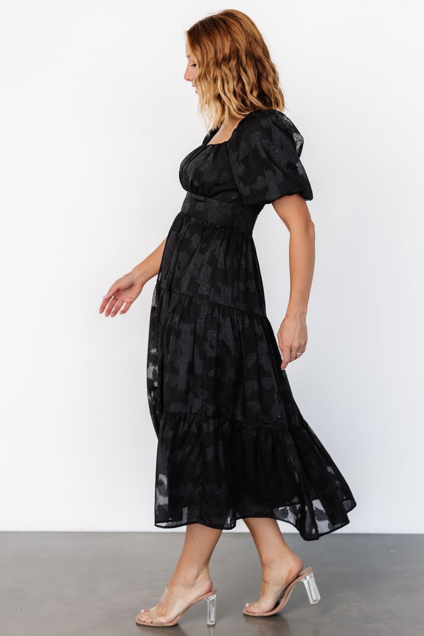 Mae Midi Dress | Black - Baltic Born