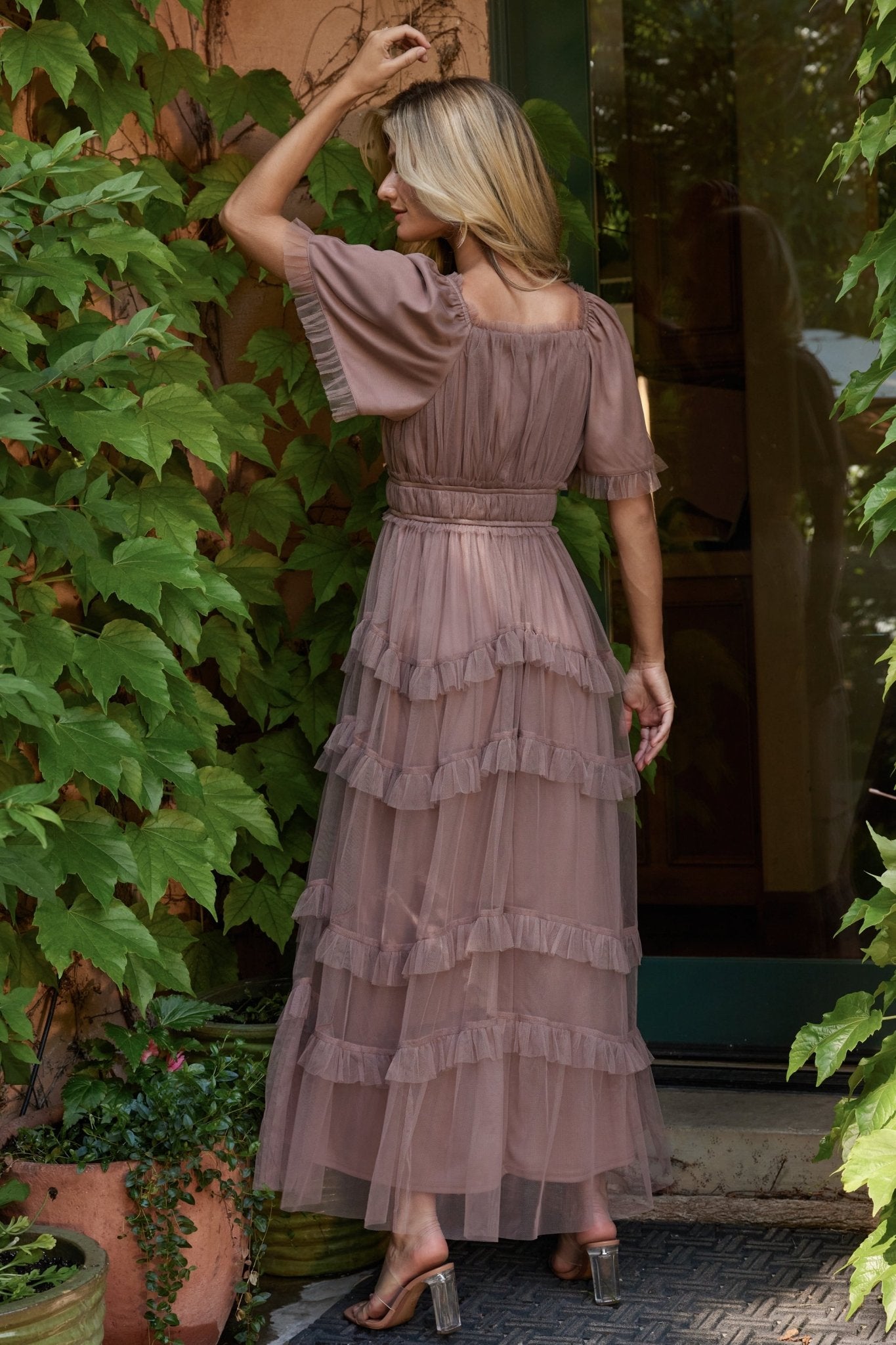 Magdalena Tulle Maxi Dress | Mink - Baltic Born