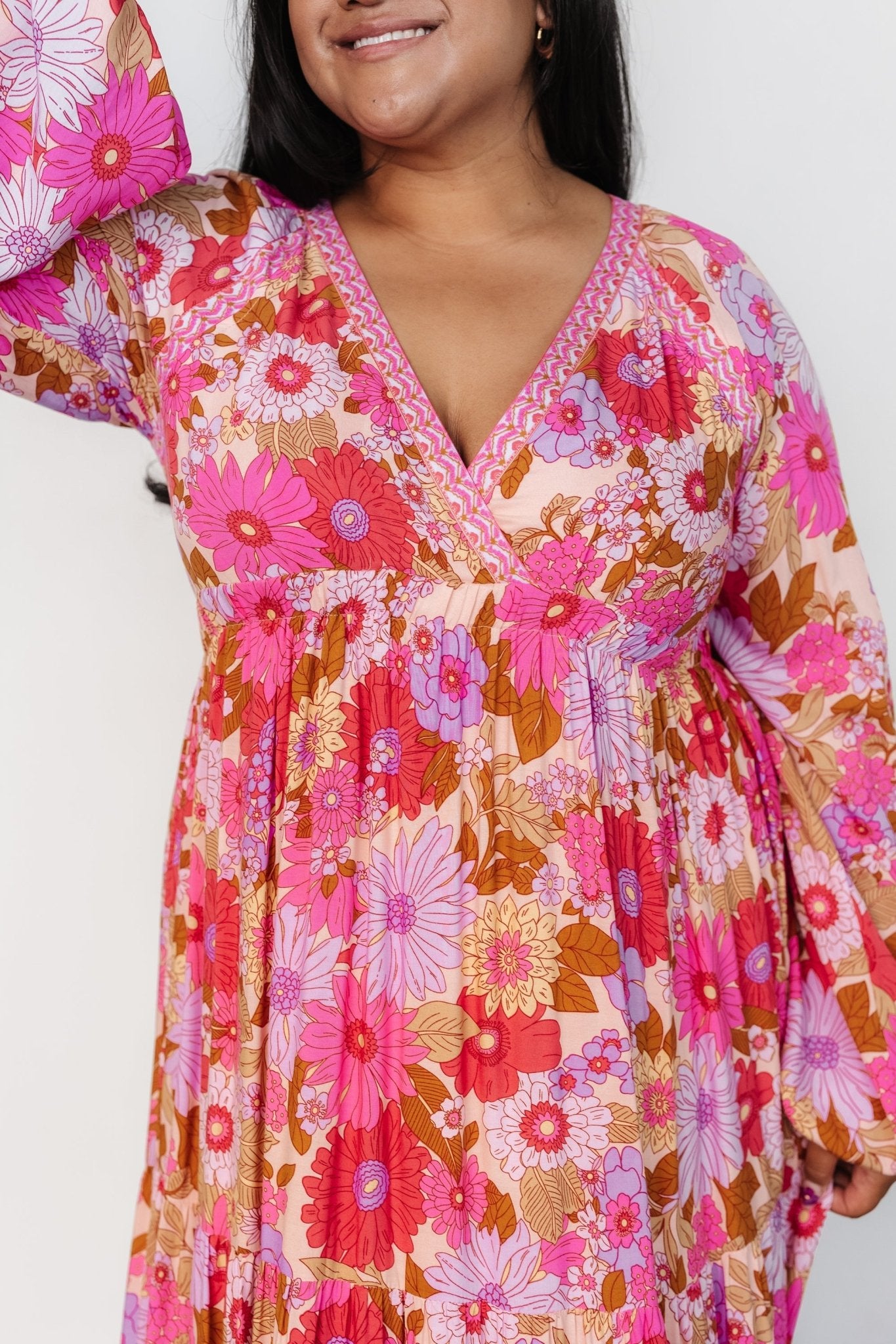 Malena Maxi Dress | Pink Multi - Baltic Born