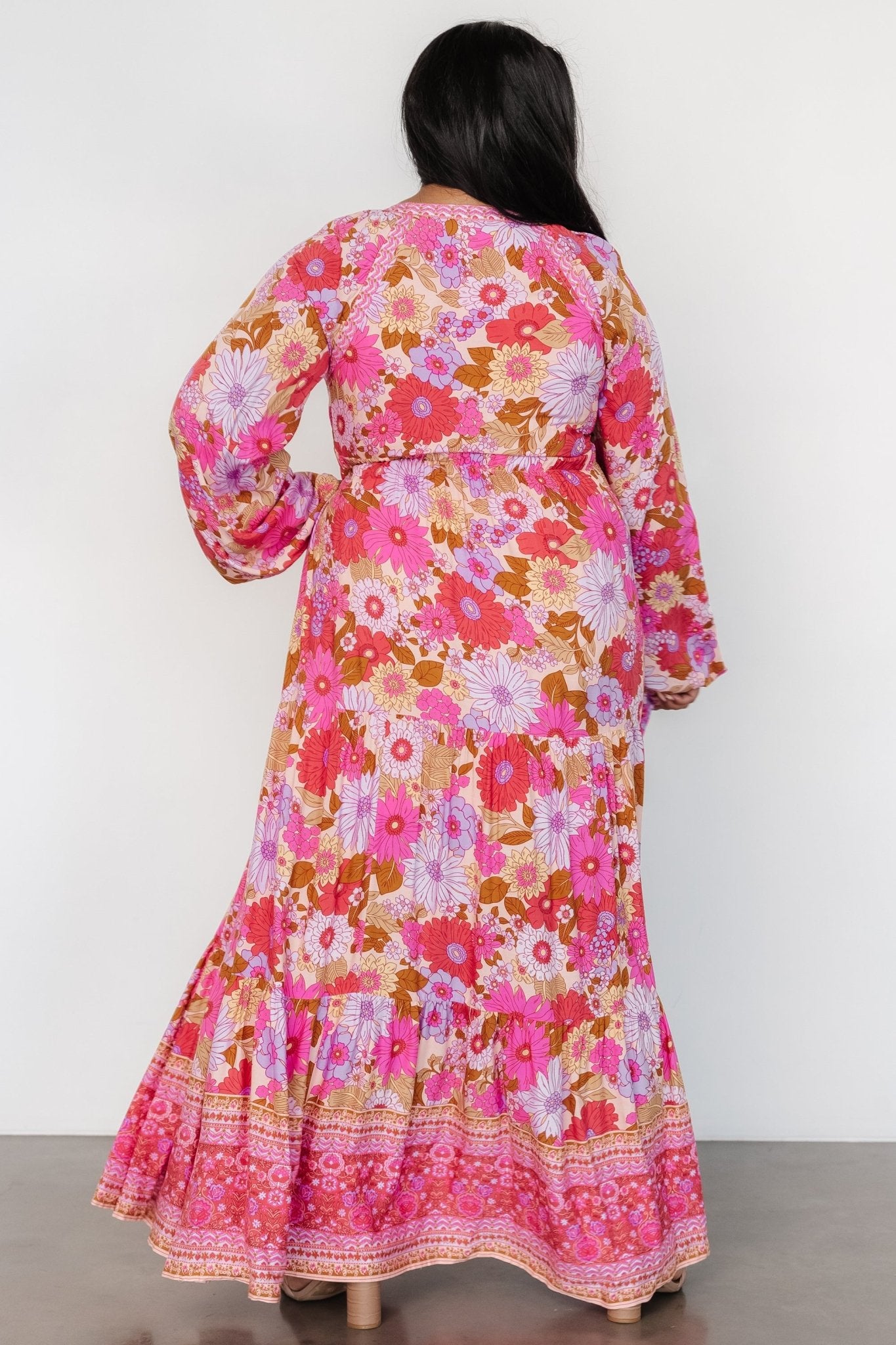 Malena Maxi Dress | Pink Multi - Baltic Born