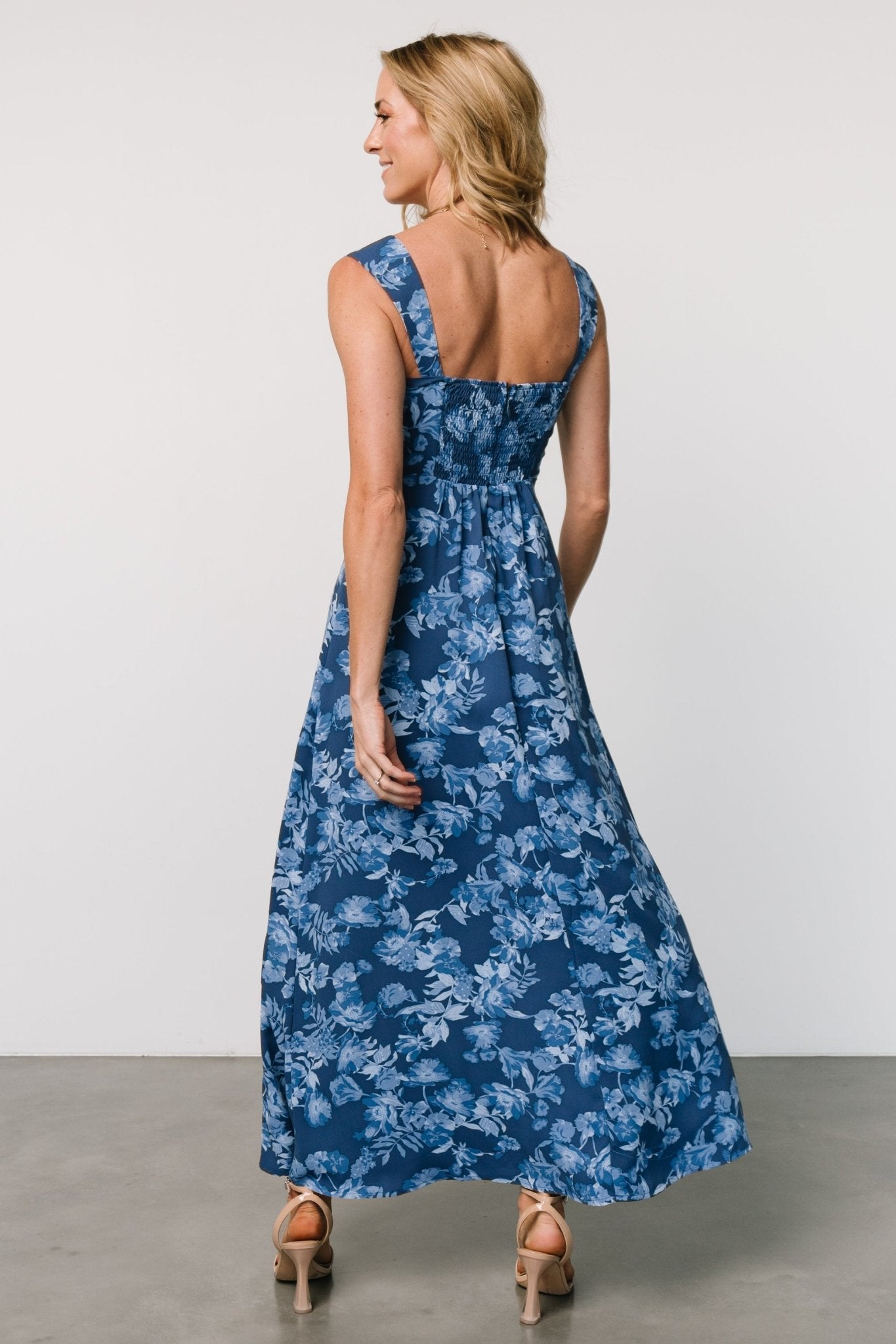 Mandy Maxi Dress | Blue Floral - Baltic Born