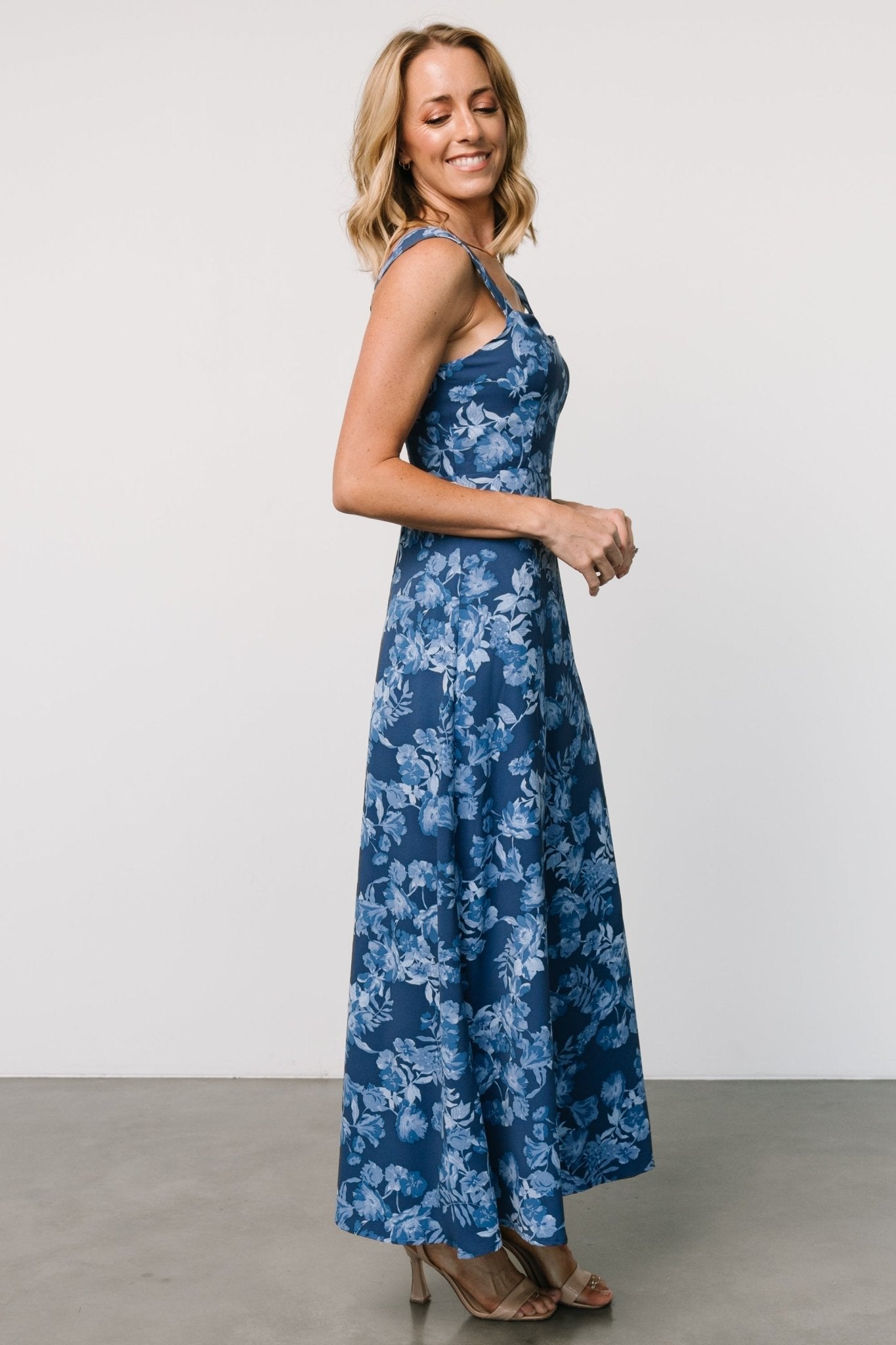 Mandy Maxi Dress | Blue Floral - Baltic Born