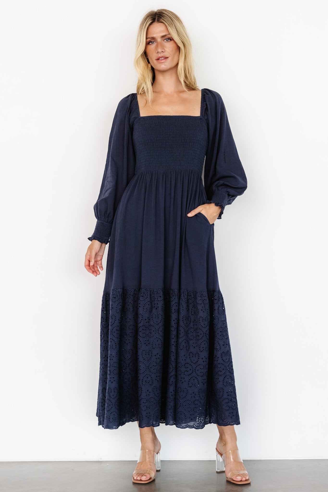 Marcella Maxi Dress | Navy - Baltic Born