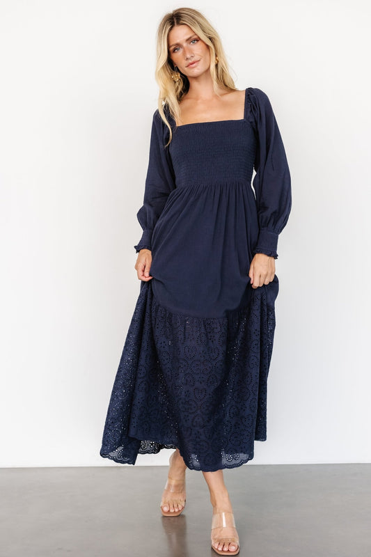 Marcella Maxi Dress | Navy - Baltic Born