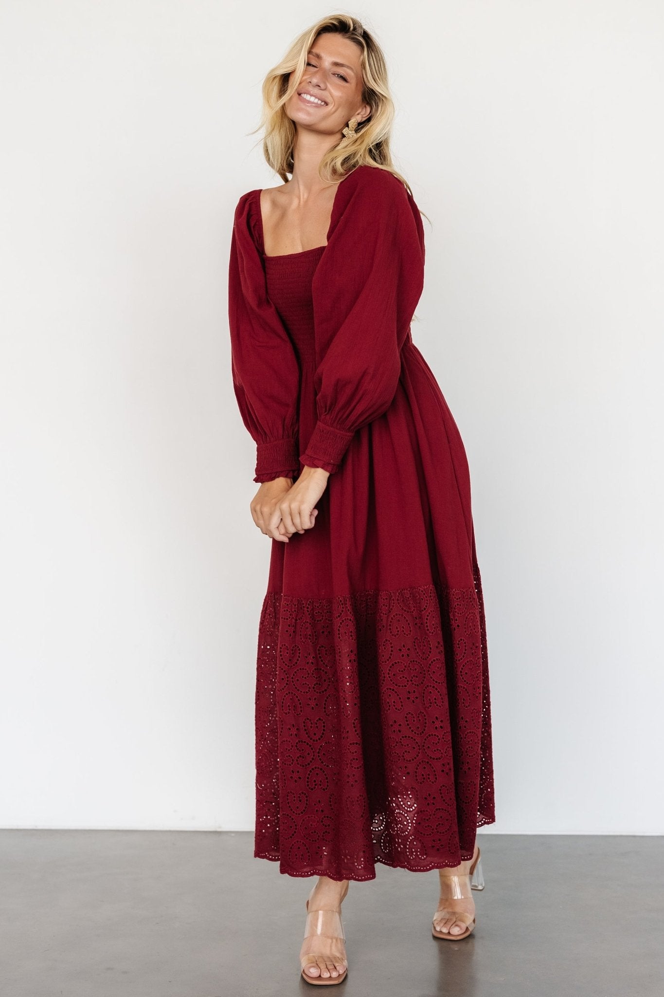 Marcella Maxi Dress | Wine - Baltic Born