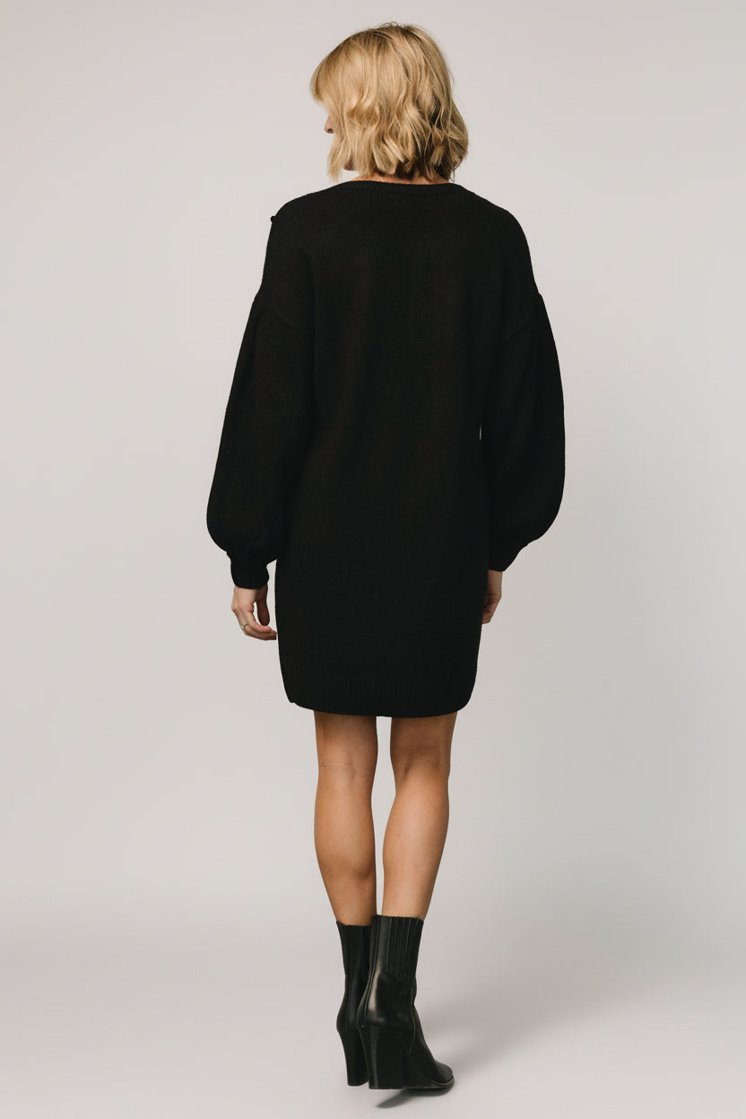 Baltic Born Womens Margaux Sweater Dress | Black | Size: Large Baltic Born Womens Margaux Sweater Dress | Black | Size: Large