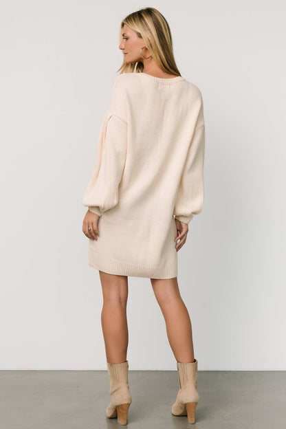 Margaux Sweater Dress | Cream - Baltic Born