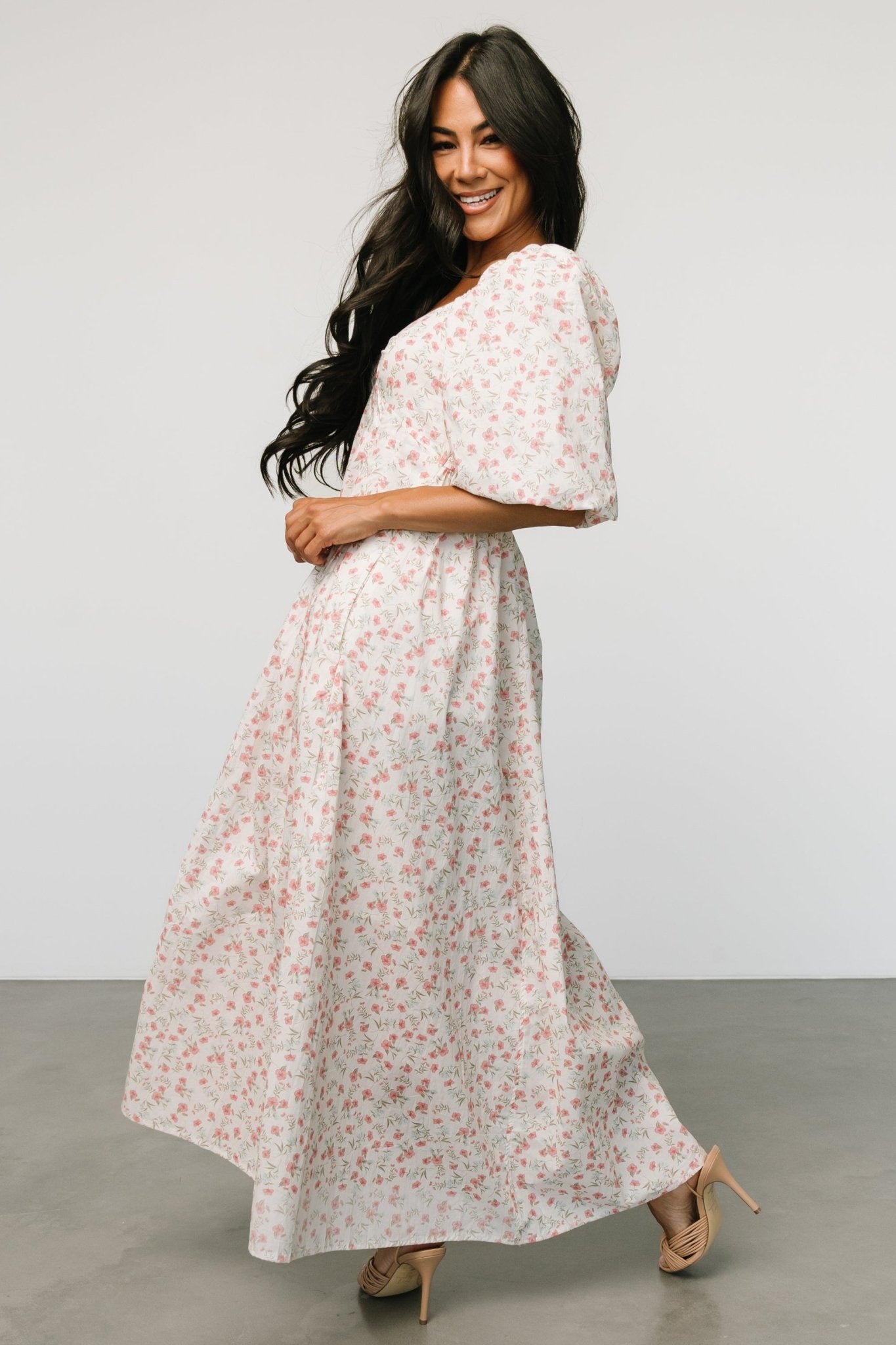 Marguerite Maxi Dress | Cream Floral - Baltic Born