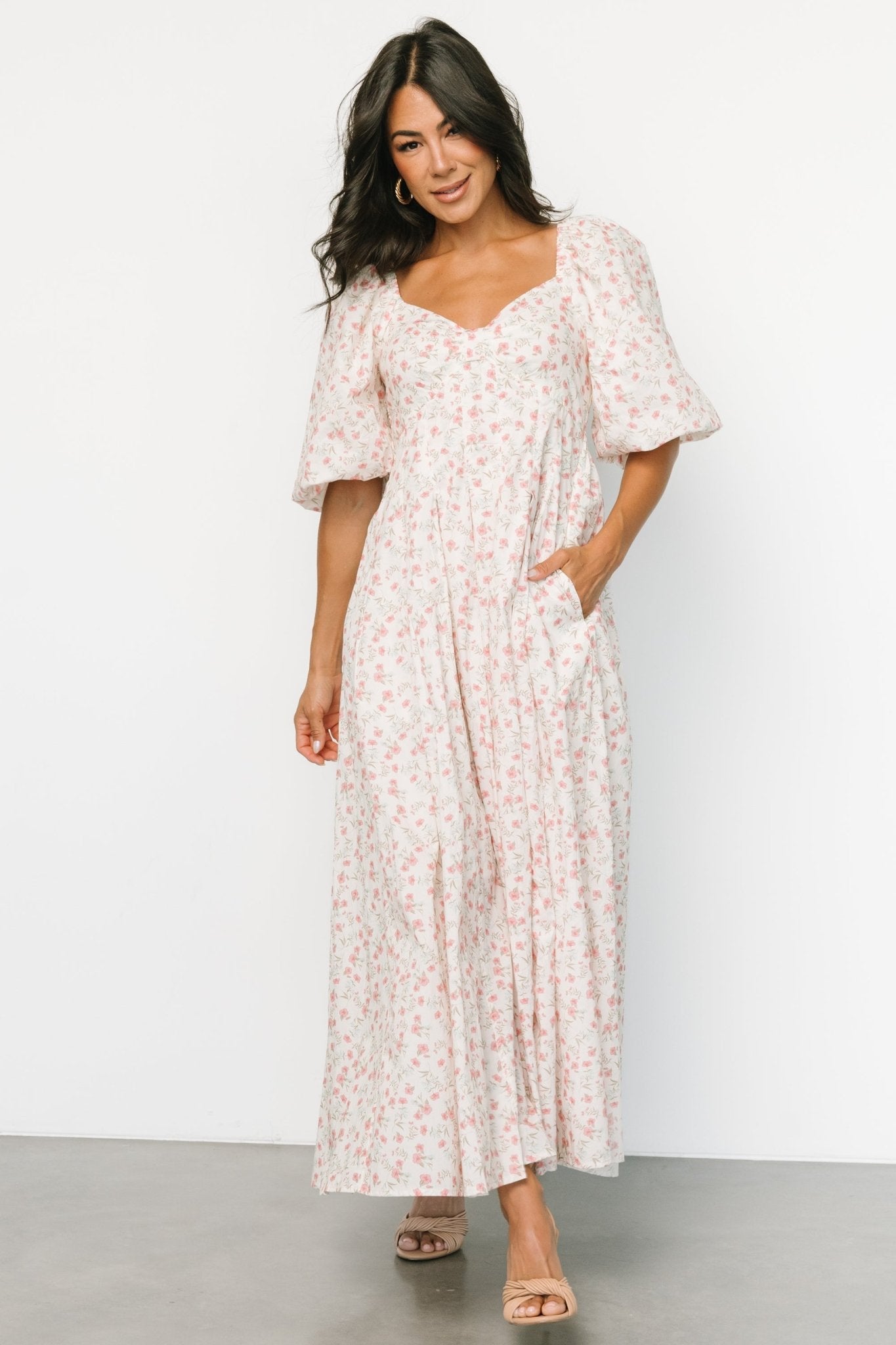 Marguerite Maxi Dress | Cream Floral - Baltic Born