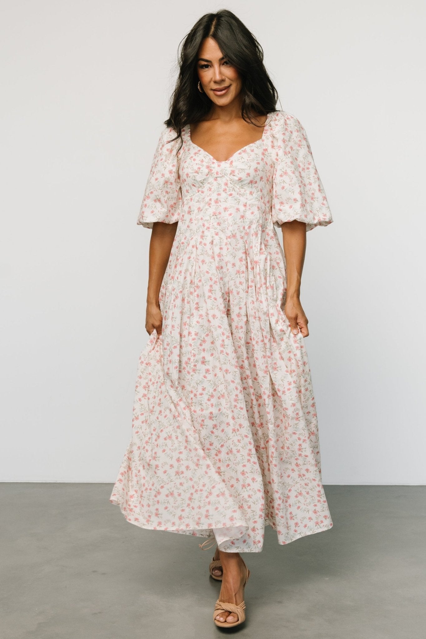 Marguerite Maxi Dress | Cream Floral - Baltic Born