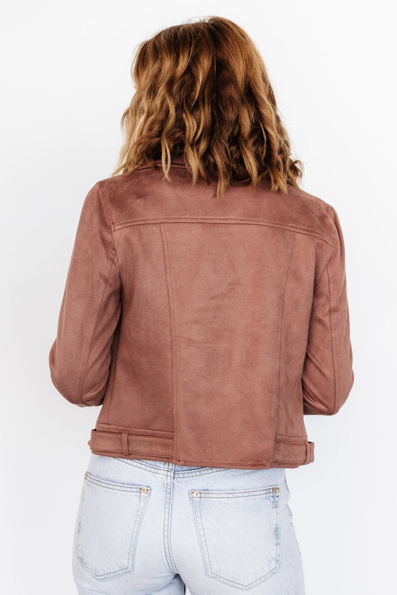 Marisa Faux Suede Jacket | Dusty Clove - Baltic Born