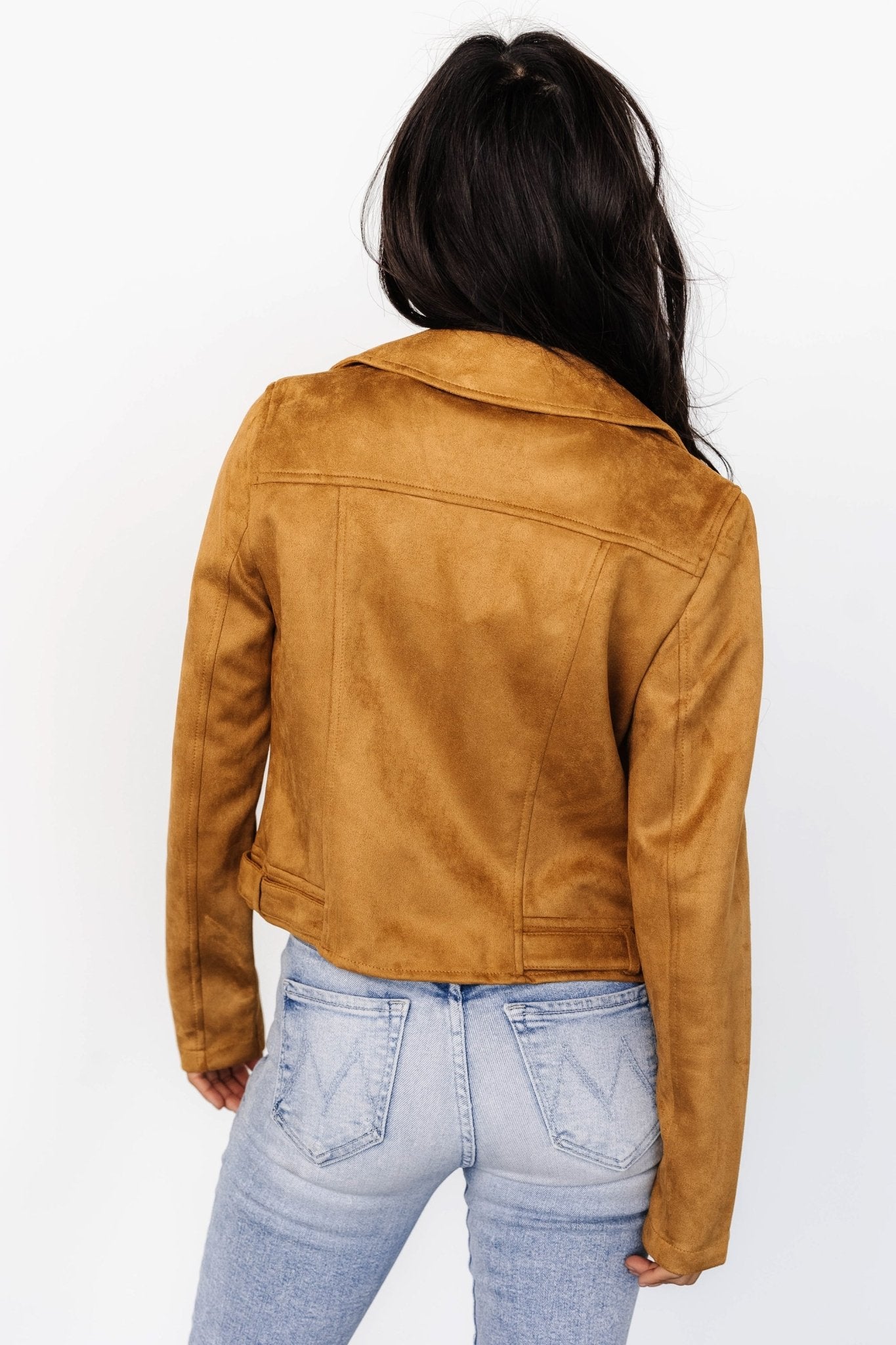 Marisa Faux Suede Jacket Saffron