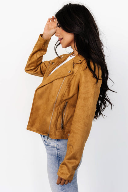 Marisa Faux Suede Jacket | Saffron - Baltic Born