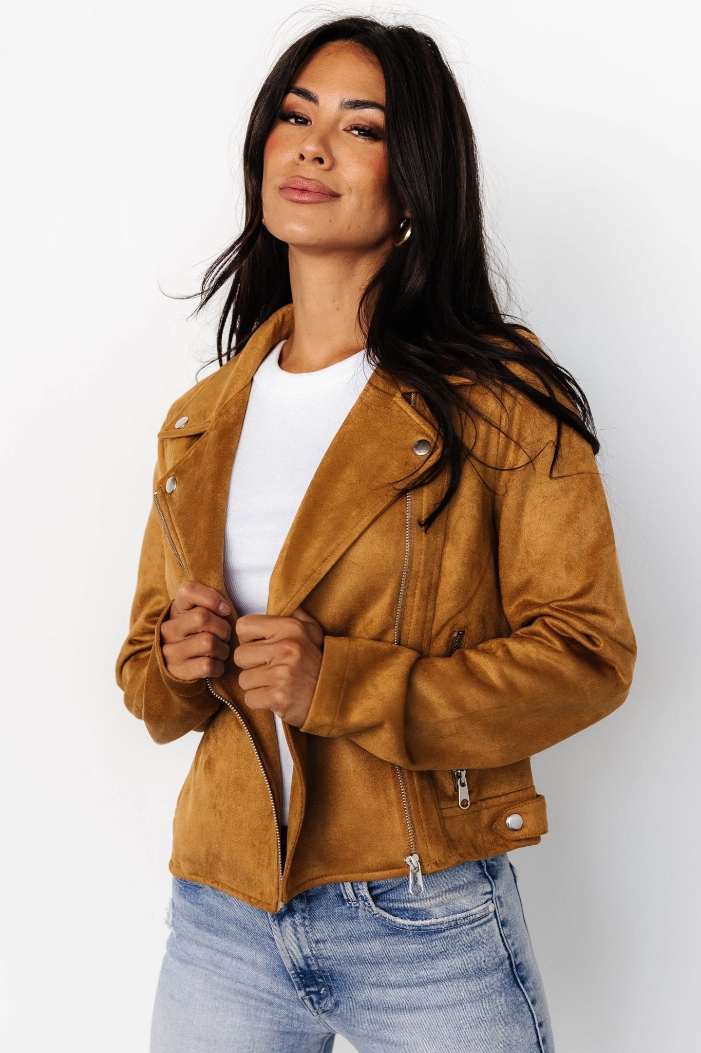 Marisa Faux Suede Jacket | Saffron - Baltic Born