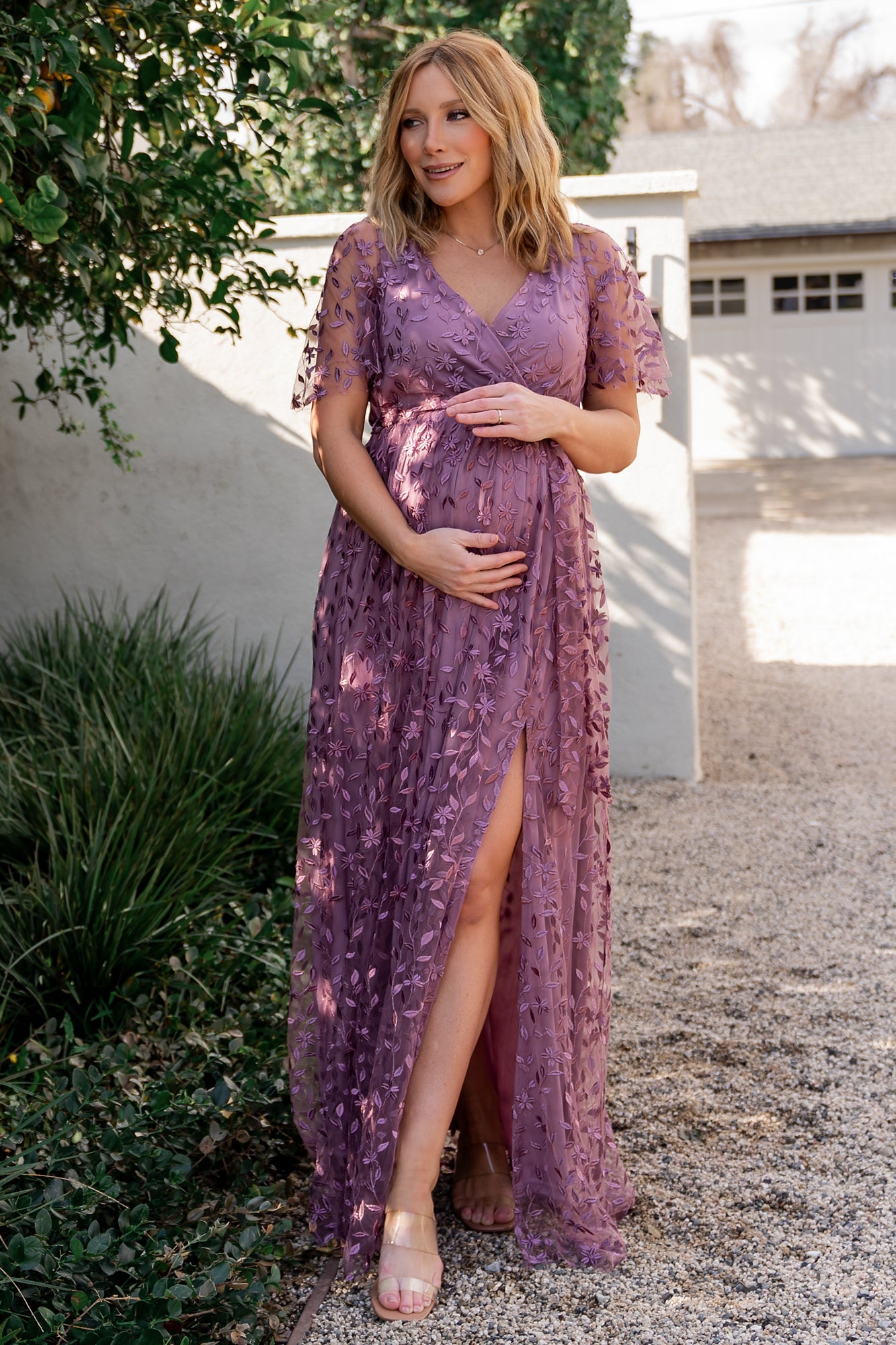 Marseille Embossed Maxi Dress Lavender | Baltic Born M Marseille Embossed Maxi Dress Lavender | Baltic Born M
