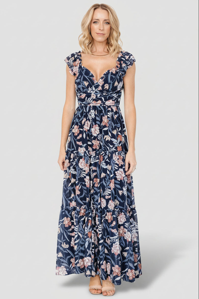 Marit Maxi Dress In Navy