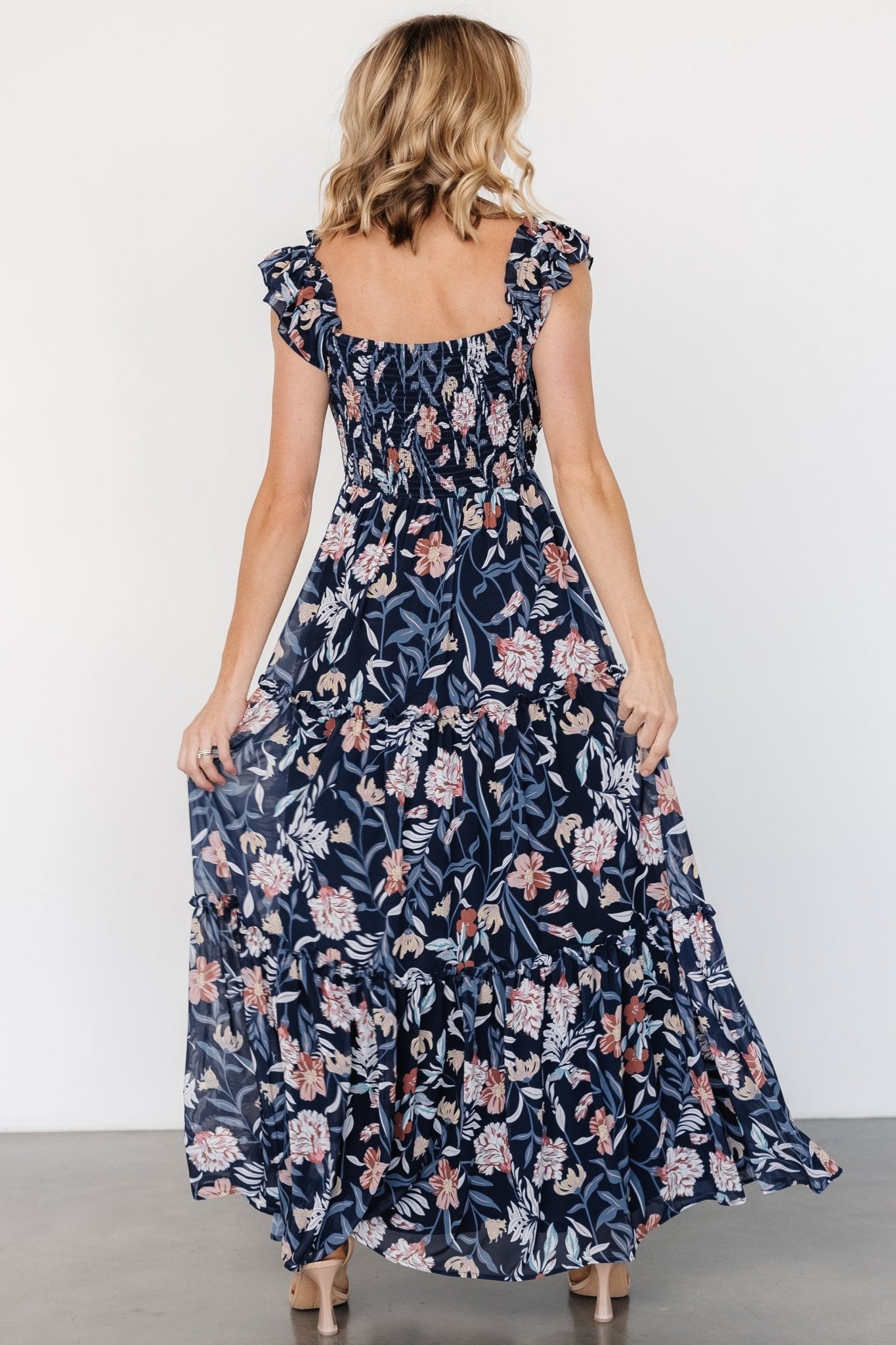 martina maxi dress lilly pulitzer Lilly Pulitzer | Dresses | Lilly Pulitzer Martina Blue Floral Maxi Dress Halter Neckline Ruched Waist Xs