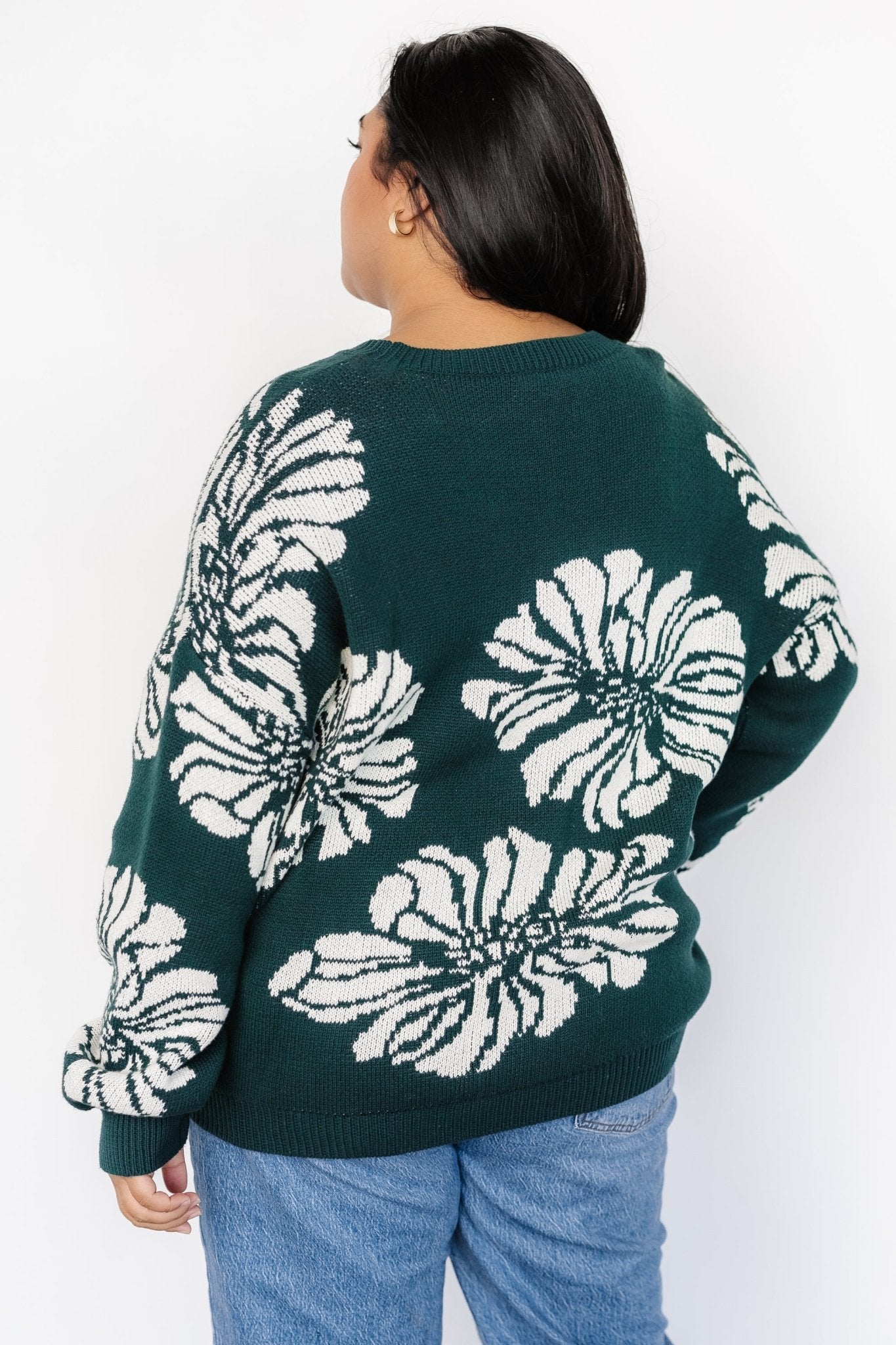 Maude Sweater | Green + Off White - Baltic Born