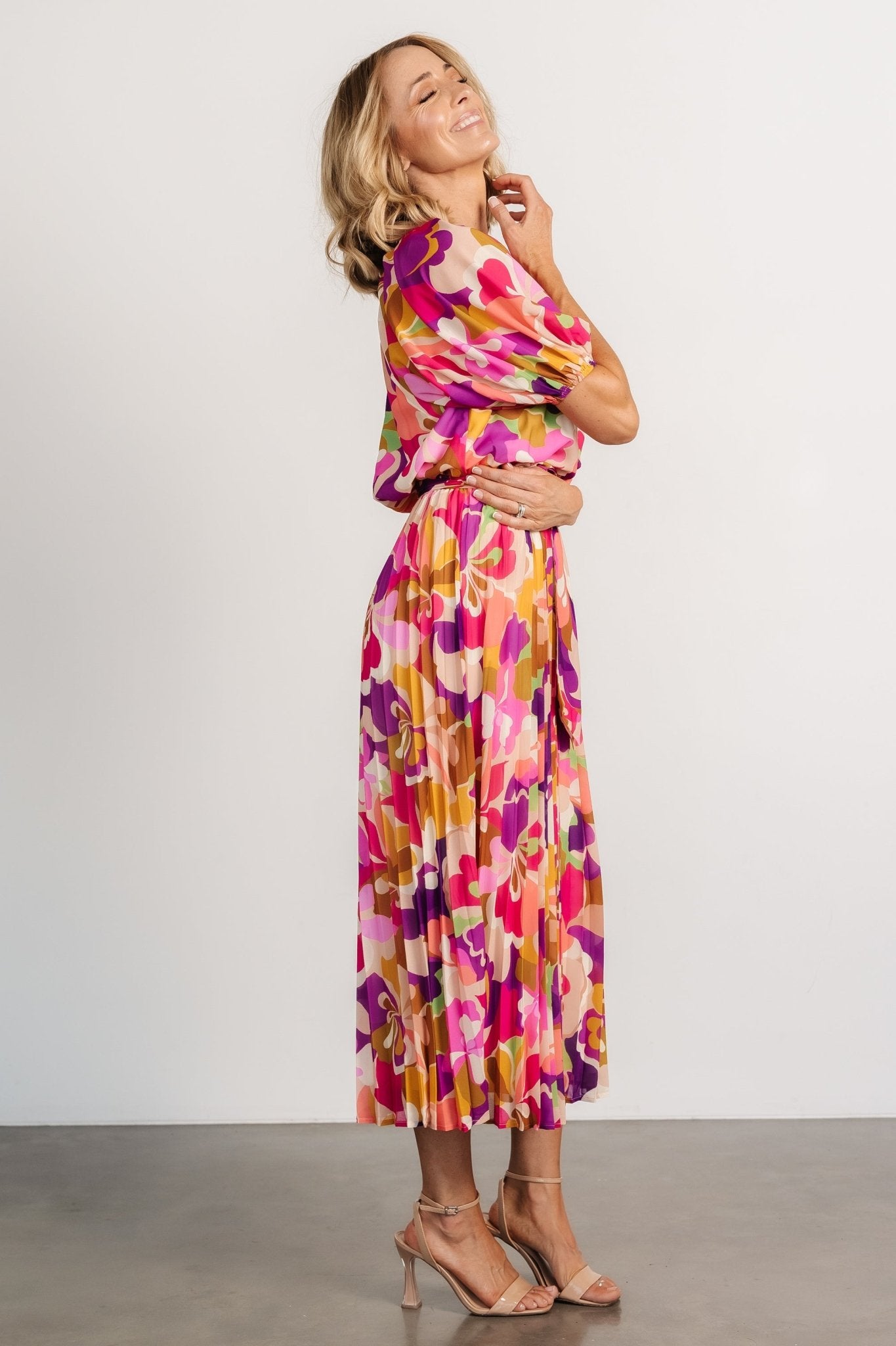 Maven Midi Dress | Multi Print - Baltic Born