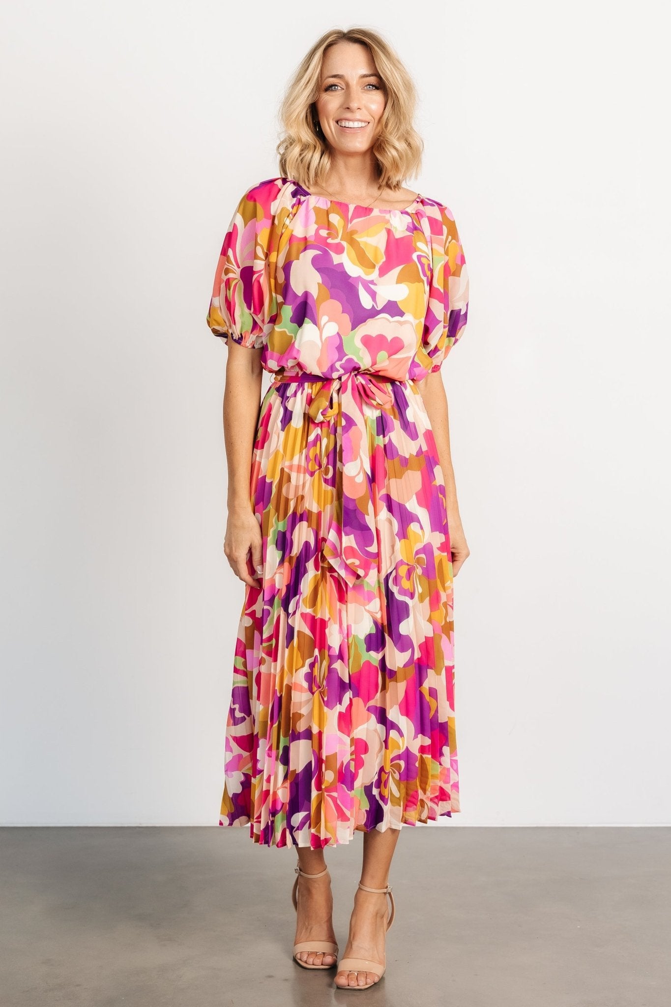 Maven Midi Dress | Multi Print - Baltic Born