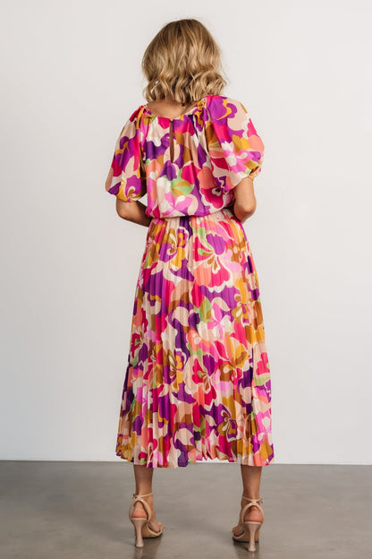 Maven Midi Dress | Multi Print - Baltic Born