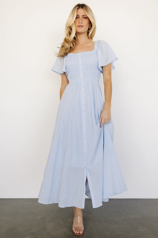 McKay Maxi Dress | Light Blue - Baltic Born