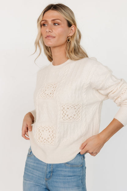 Meadow Knit Sweater | Cream - Baltic Born