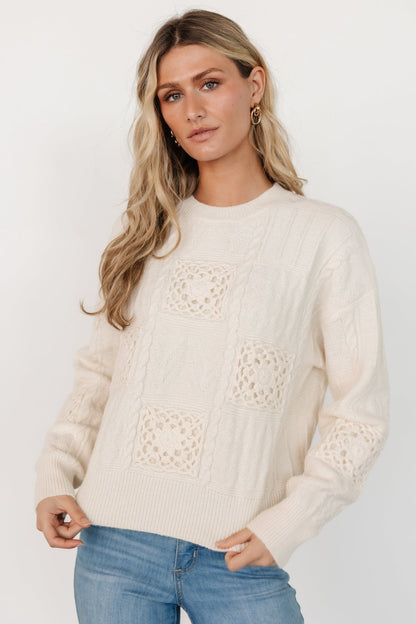 Meadow Knit Sweater | Cream - Baltic Born