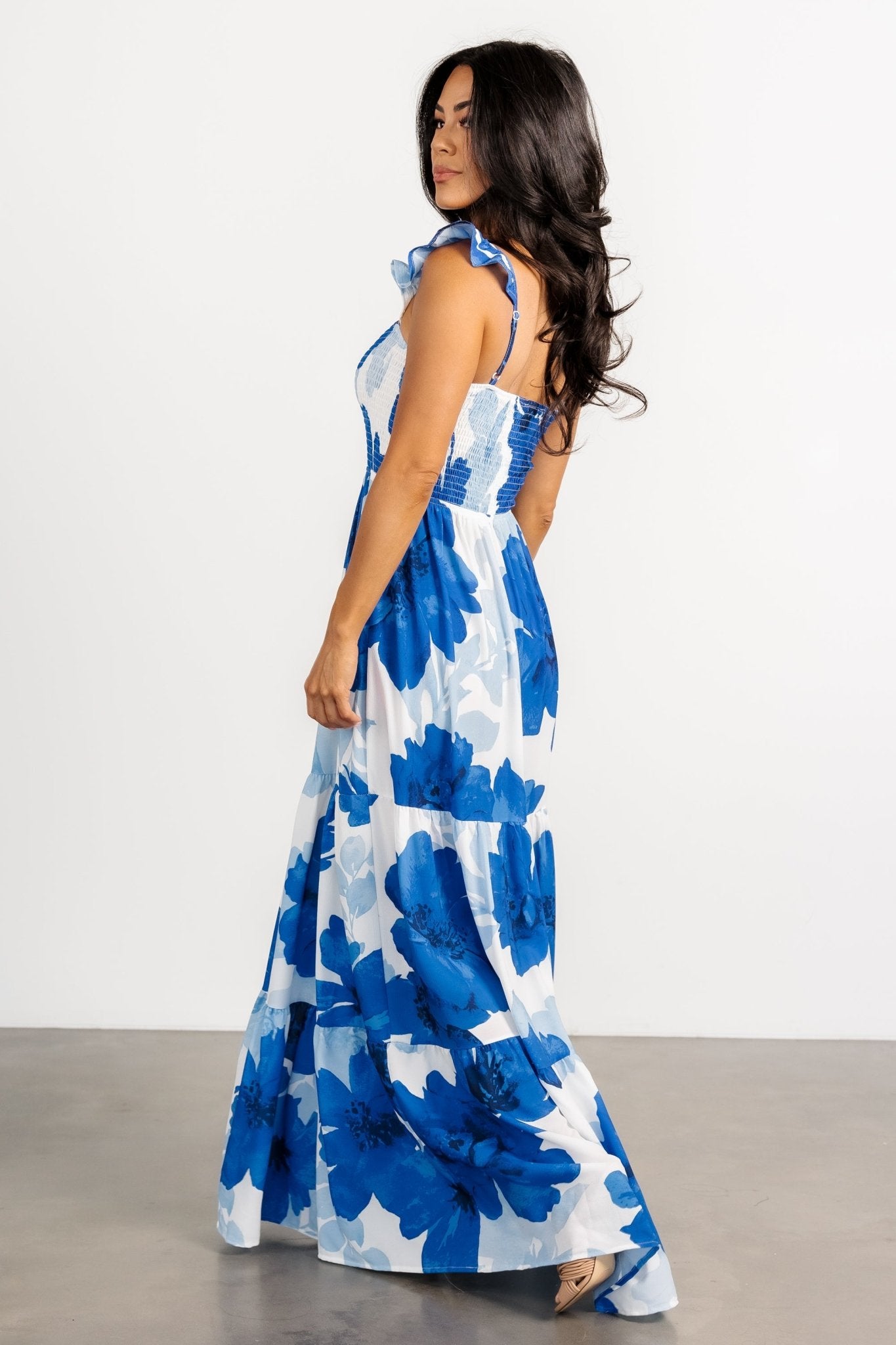 Mikaela Maxi Dress | Blue Floral - Baltic Born