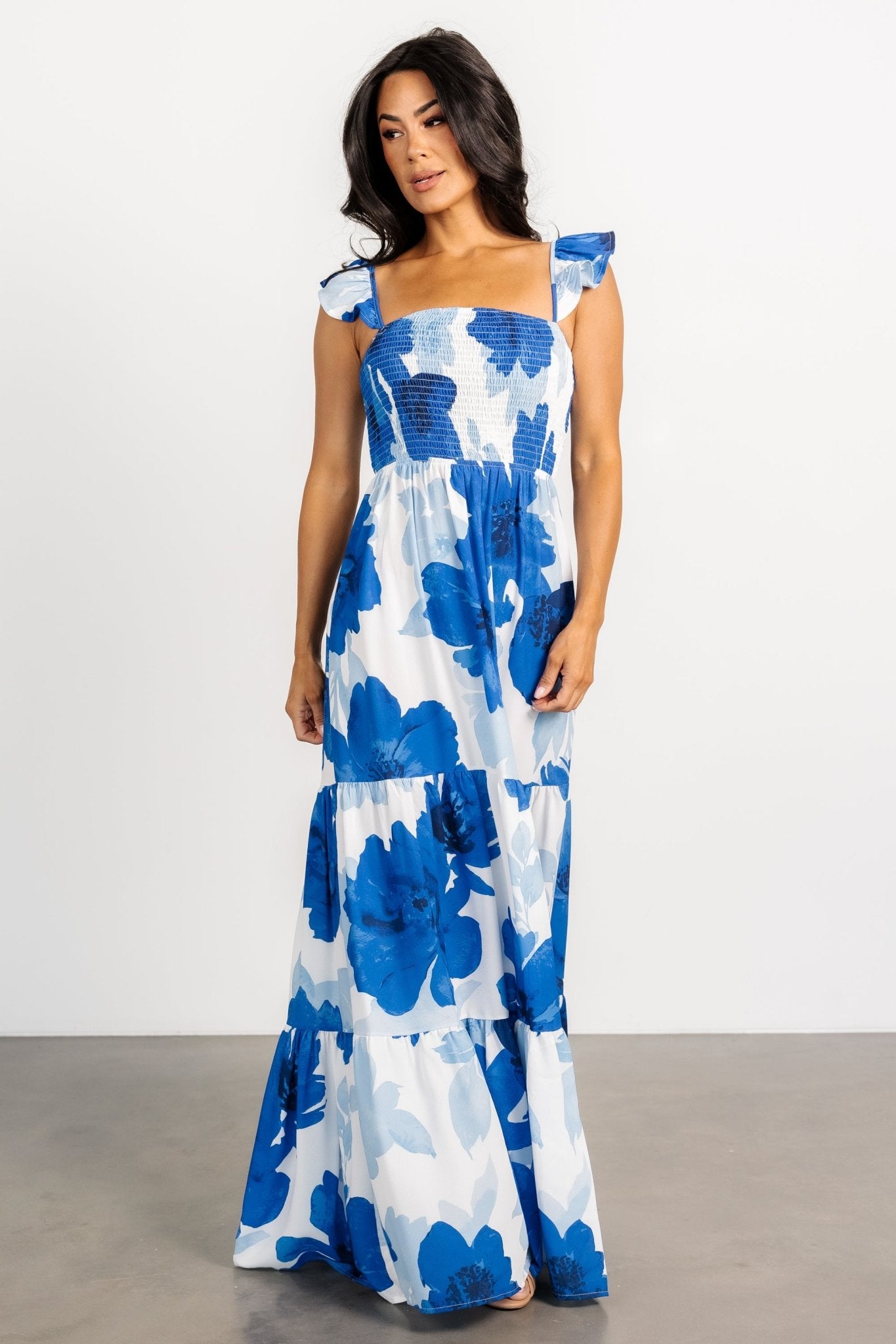 Mikaela Maxi Dress | Blue Floral - Baltic Born