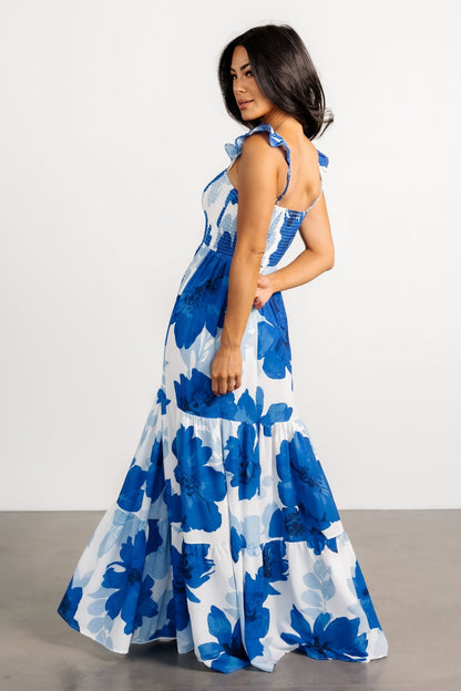 Mikaela Maxi Dress | Blue Floral - Baltic Born