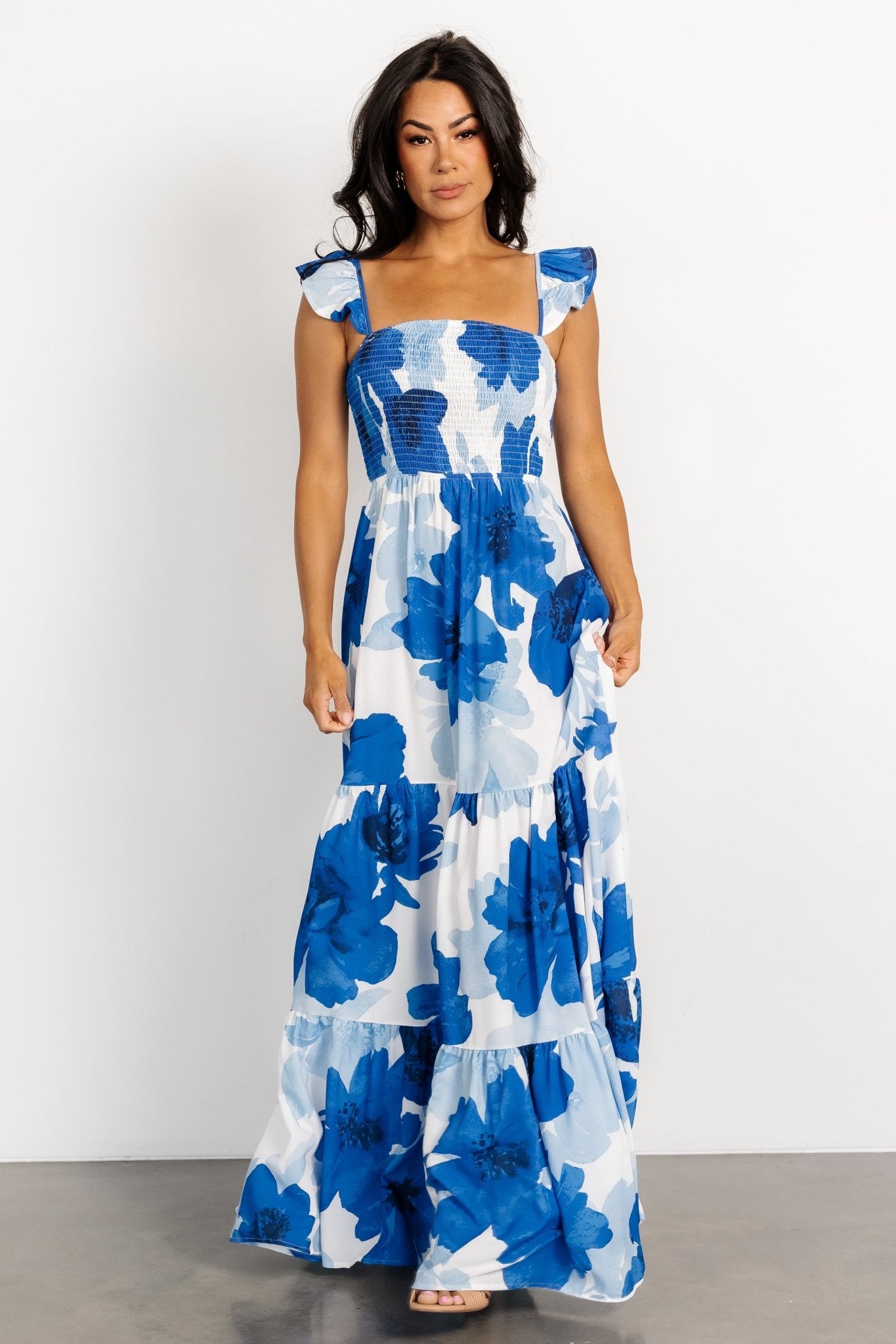 Mikaela Maxi Dress | Blue Floral - Baltic Born