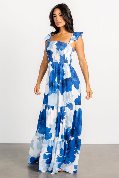 Mikaela Maxi Dress | Blue Floral - Baltic Born